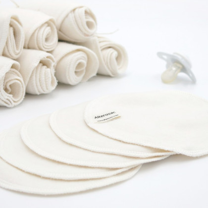 Lingettes lavables coton bio certifiées GOTS x5